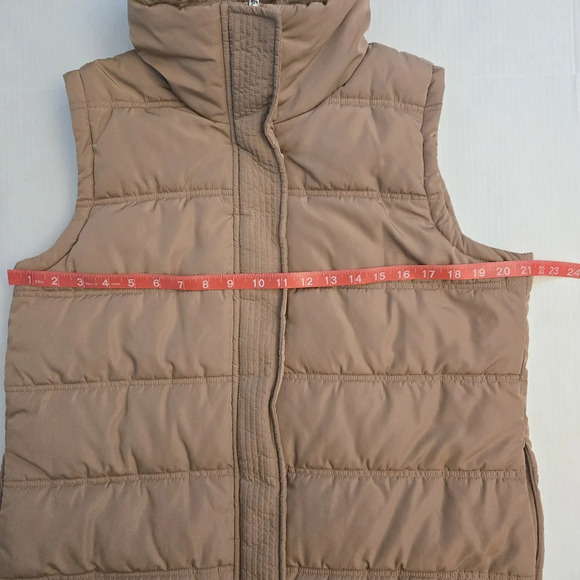 Brown Calvin Klein Faux fur puffed vest Size LARGE - Picture 11 of 12